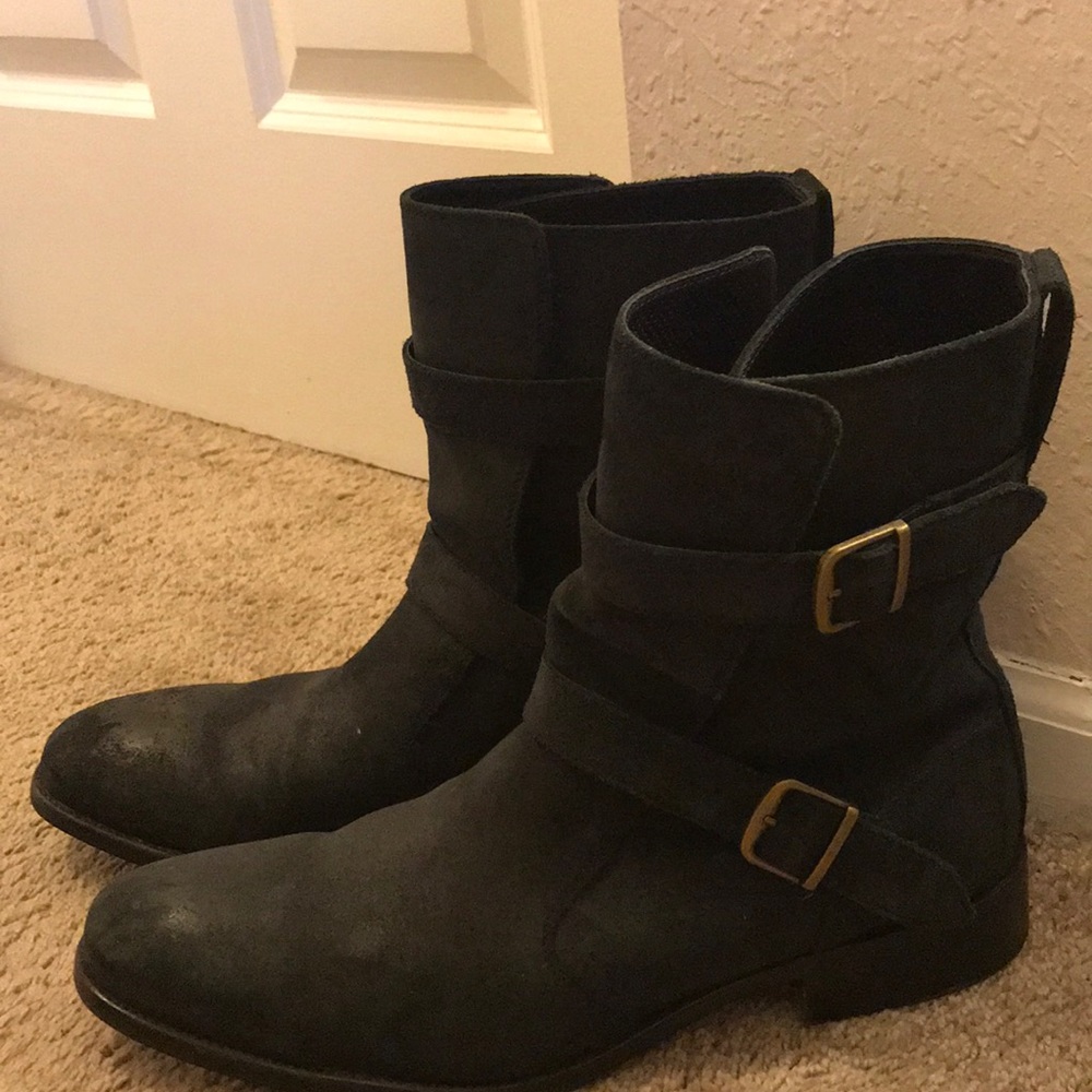 Cole Haan Black Moto boots
